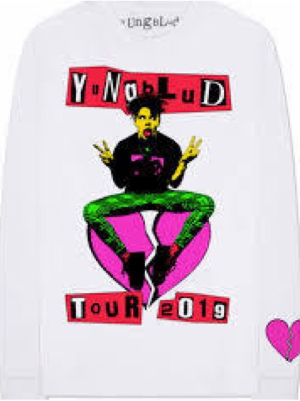 YUNGBLUD 2019 Tour Long Sleeve Graphic T-Shirt Size Medium